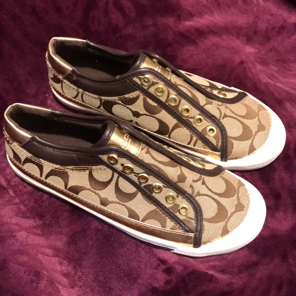 Coach slide on sneakers